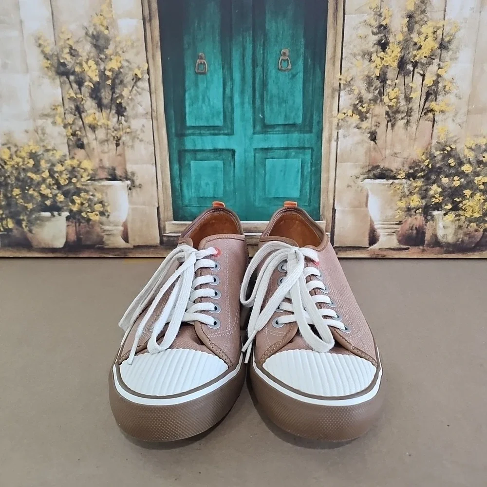 Tommy Bahama Tan Relax Laguna Beach  Lace Up Keds Sneaker Men Size 12 M